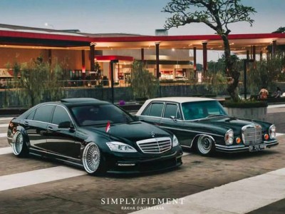 Mercedes Benz S refitted slammedenuff shows different charm
