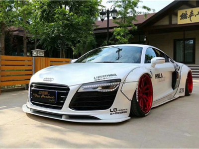 Audi R8 slammedenuff wide body and low lying charm