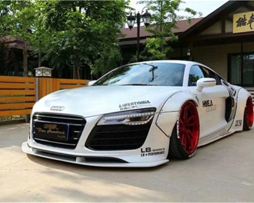 Audi R8 slammedenuff wide body and low lying charm