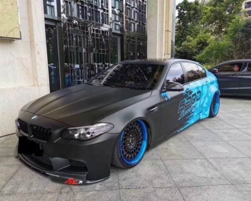 Attitude display BMW 5 Series F18 slammedenuff domineering side leak