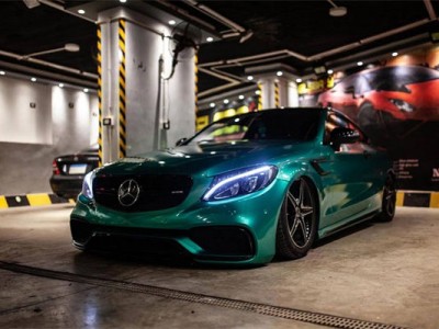 2 doors Benz C-Class W205 slammedenuff minimalist style