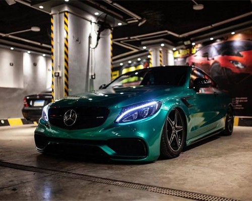 2 doors Benz C-Class W205 slammedenuff minimalist style