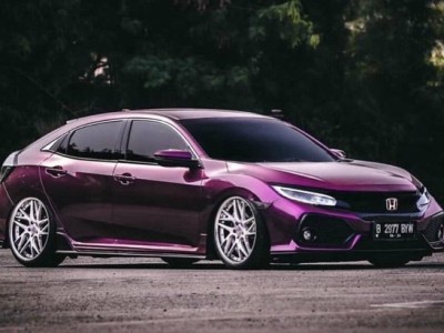 Indonesian purple Honda Civic slammedenuff is delicious
