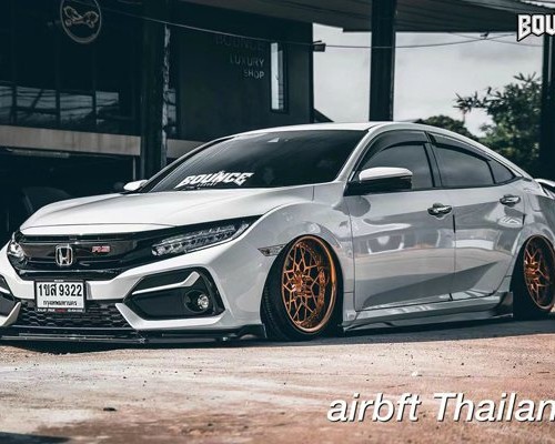 Create the most beautiful and low profile Honda Civic slammedenuff with personality