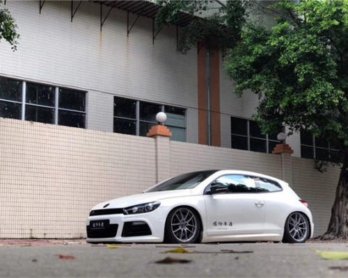 Personalized styling Volkswagen Scirocco slammedenuff for a cool summer