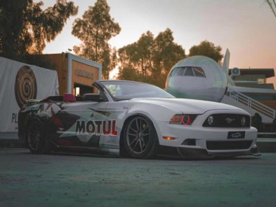 super tank ford mustang slammedenuff transformation