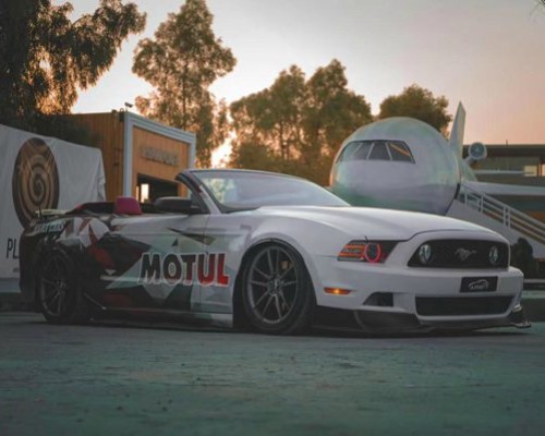 super tank ford mustang slammedenuff transformation
