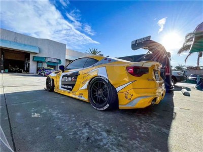 Under the clear sky, Toyota 86 slammedenuff has an extraordinary posture and charm